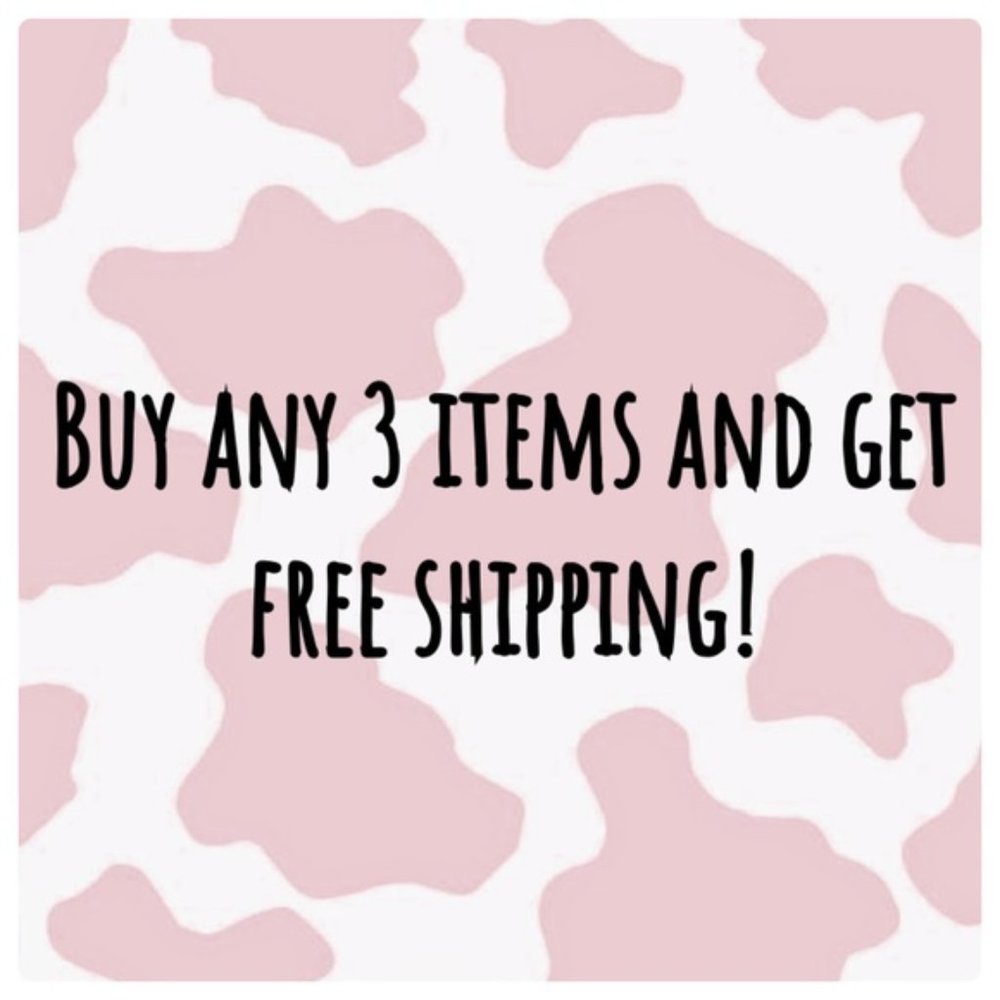 3 Items for Free Shipping